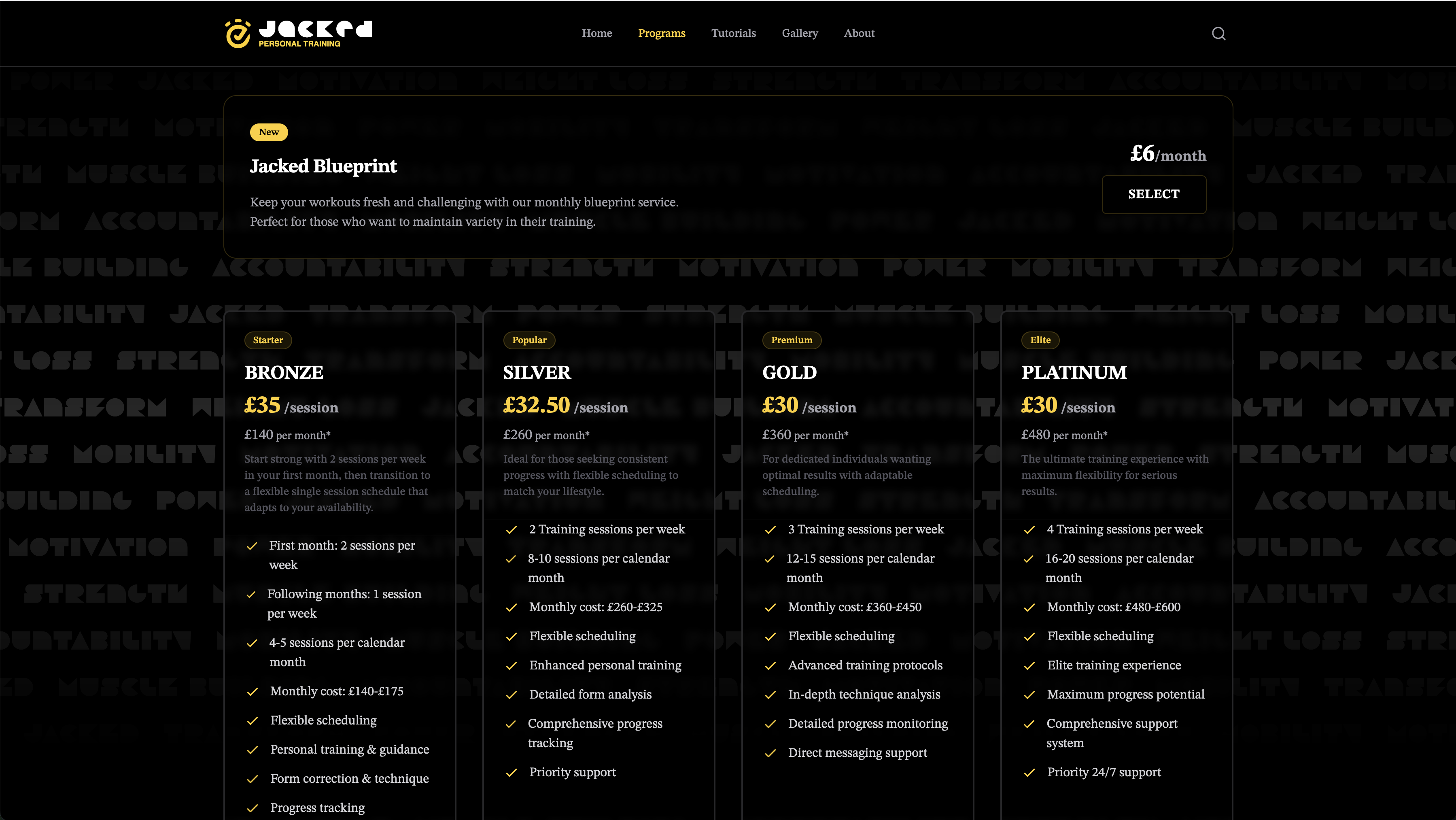 Jacked Personal Training — 3